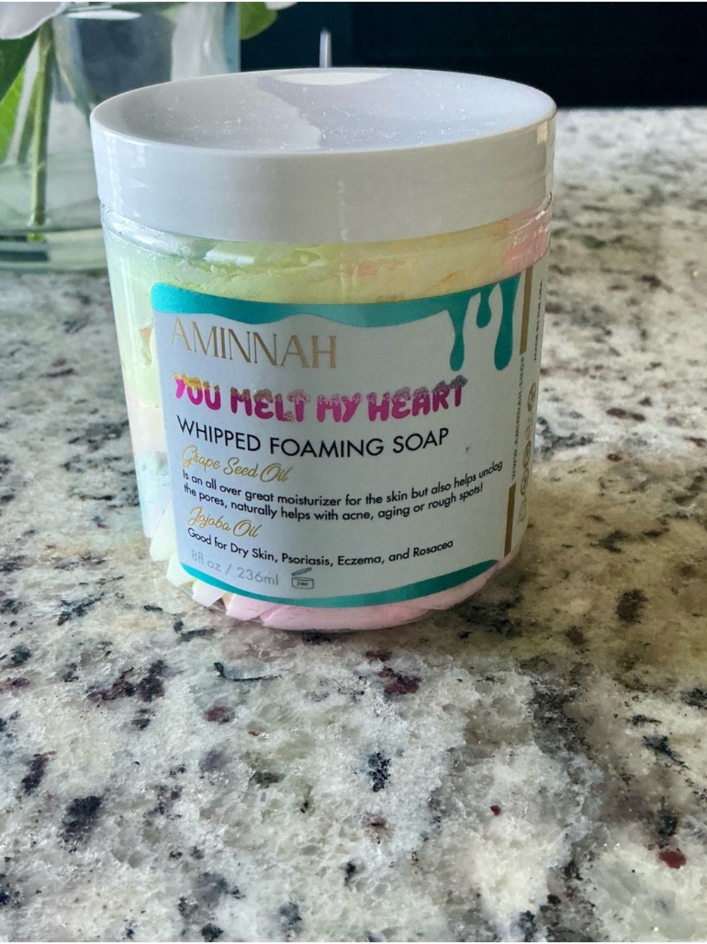 Aminnah | ‘You Melt My Heart’ Whipped Foaming Soap